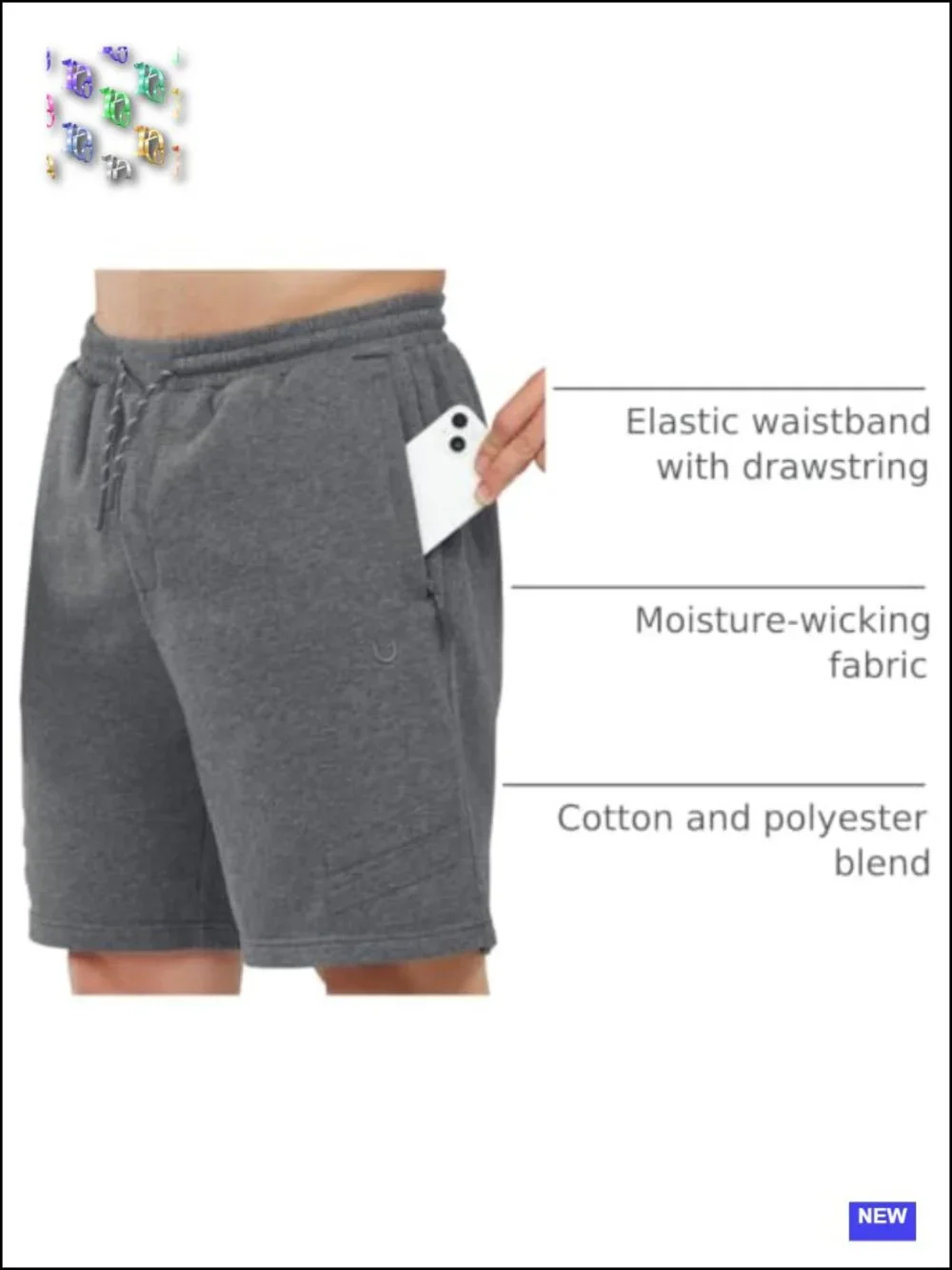 Men's Cotton Sweat Shorts 7